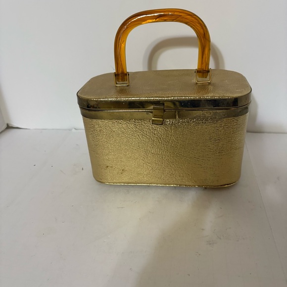 JR Florida box purse with amber handle. - Picture 1 of 10